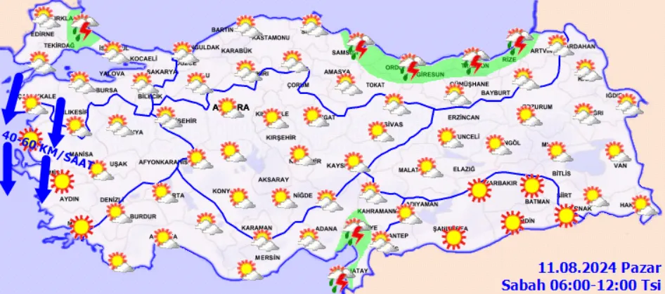 Sağanak Yağış Ve Kuvvetli Rüzgar Uyarısı Hangi Bölgeler Etkilenecek (3)