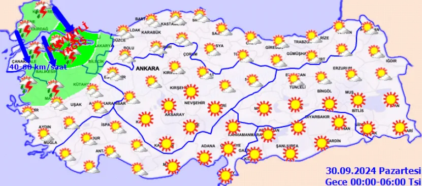 Aman Dikkat… Kuvvetli Yağış, Fırtına Uyarısı!