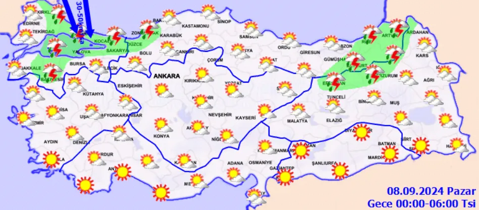 Hava Durumunda Kritik Uyarılar Kuvvetli Yağış Ve Rüzgarlar Kapıda-2