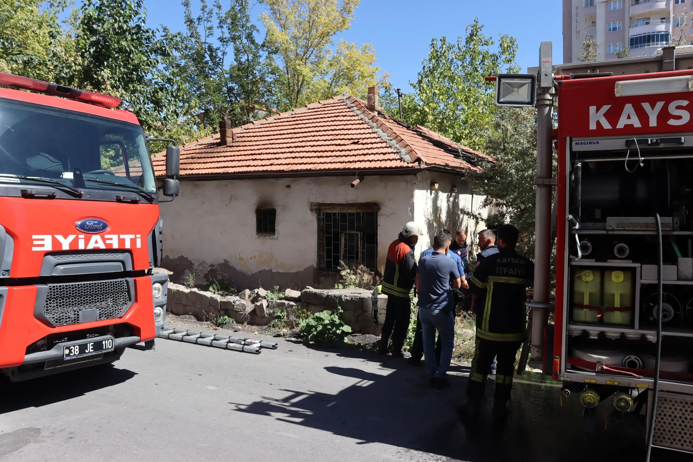 Kayseri'de Müstakil Evde Yangın