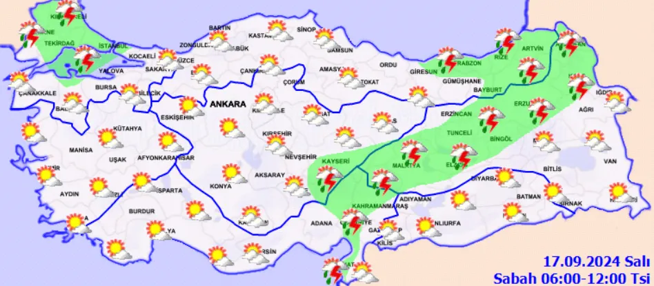 Meteoroloji Açıkladı 17 Eylül 2024 Hava Durumu Raporu... (2)