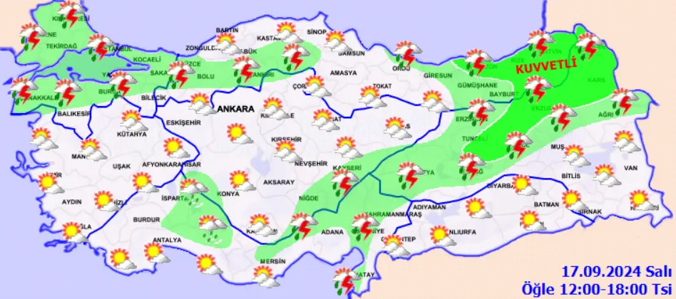 Meteoroloji Açıkladı 17 Eylül 2024 Hava Durumu Raporu... (3)