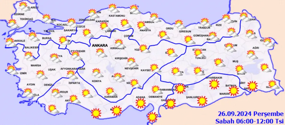 Meteoroloji Açıkladı 26 Eylül 2024 Hava Durumu Raporu... (2)