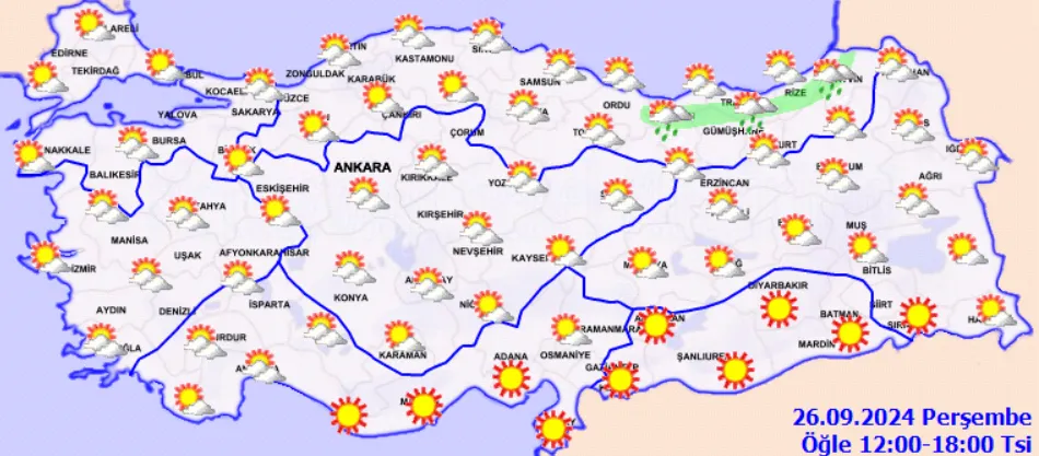 Meteoroloji Açıkladı 26 Eylül 2024 Hava Durumu Raporu... (3)