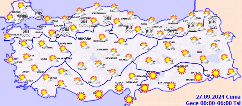 Meteoroloji Açıkladı 27 Eylül 2024 Hava Durumu Raporu... (2)