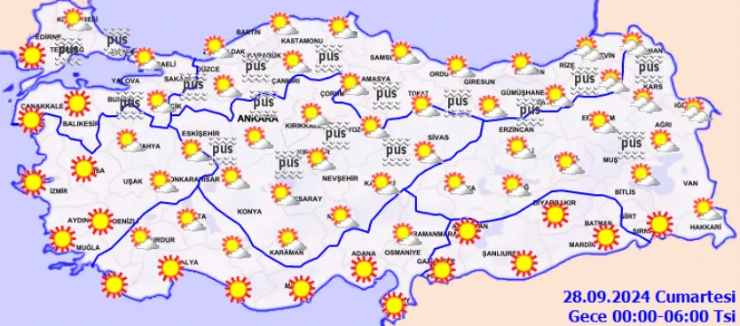 Meteoroloji Açıkladı 28 Eylül 2024 Hava Durumu Raporu... (2)