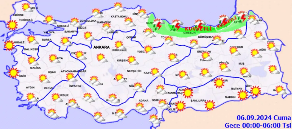 Meteoroloji Açıkladı 6 Eylül 2024 Hava Durumu Raporu... (2)