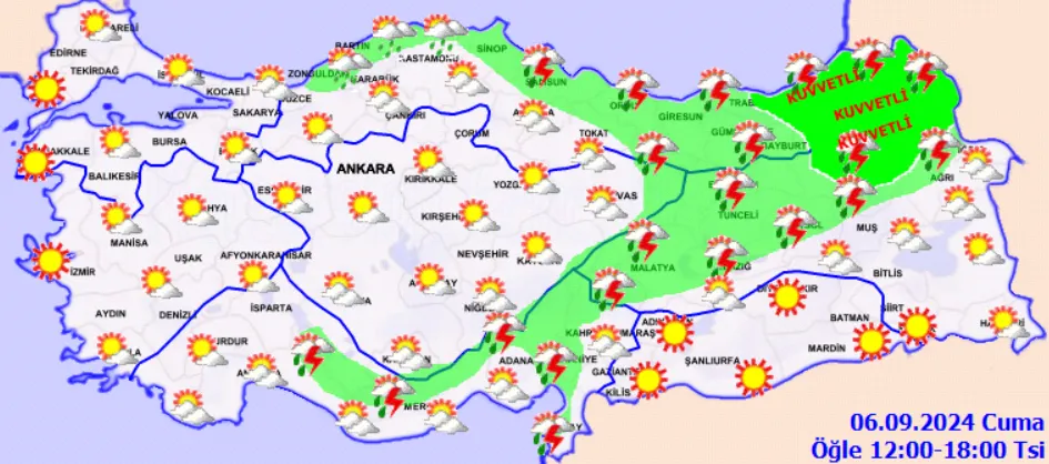 Meteoroloji Açıkladı 6 Eylül 2024 Hava Durumu Raporu... (3)