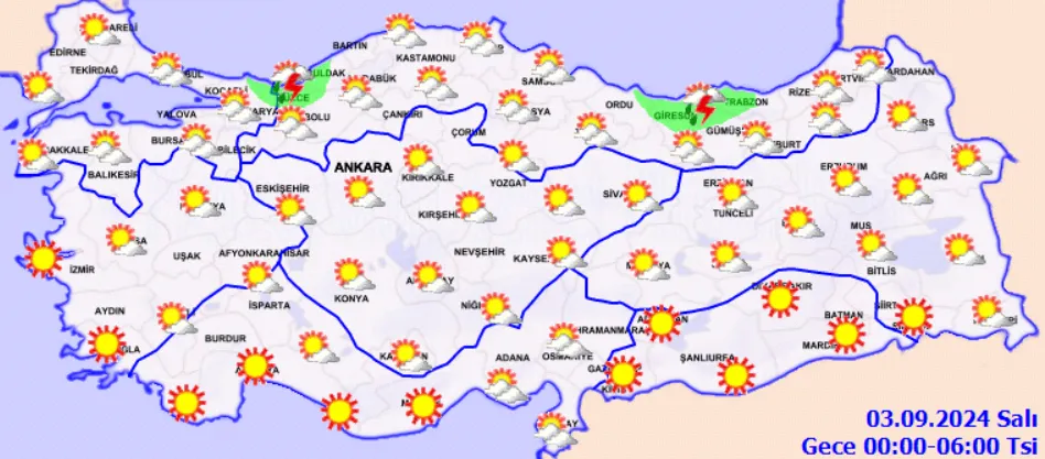 Meteoroloji Uyardı Bir Tarafta Yükselen Sıcaklık, Diğer Tarafta Kuvvetli Yağış!