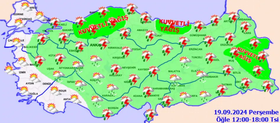 Türkiye'nin Her Yerinde Yağış Var! Sıcaklık Düştü! (3)