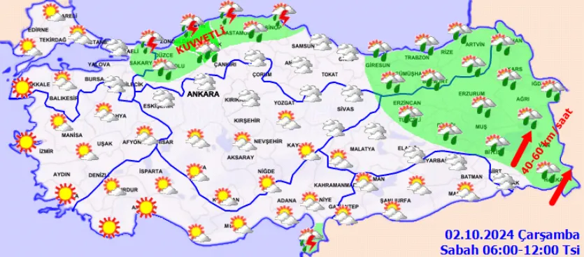 Ekim Sert Geldi Meteoroloji Peş Peşe Uyardı! (2)