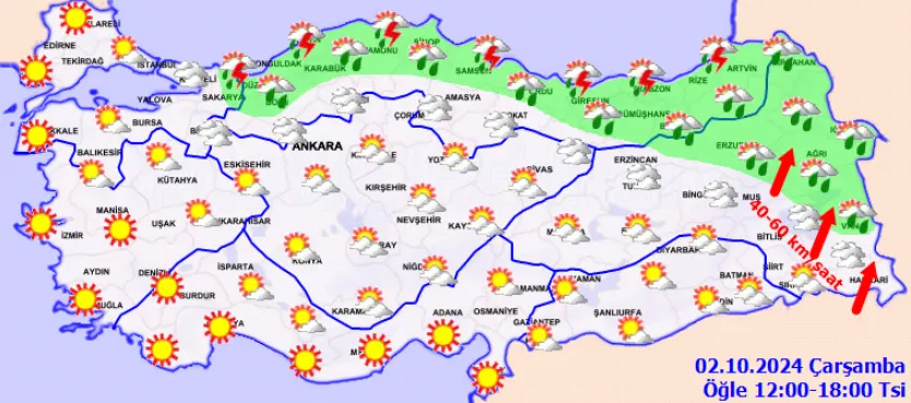 Ekim Sert Geldi Meteoroloji Peş Peşe Uyardı! (3)