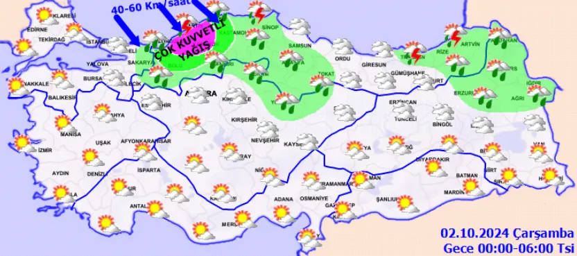 Ekim Sert Geldi Meteoroloji Peş Peşe Uyardı!