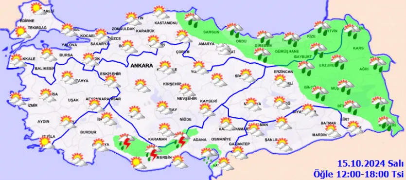 Meteoroloji Açıkladı 15 Ekim 2024 Hava Durumu Raporu... (2)