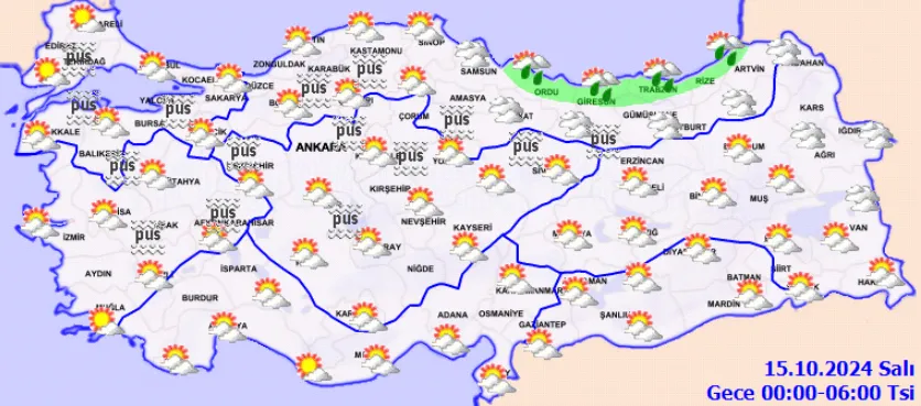 Meteoroloji Açıkladı 15 Ekim 2024 Hava Durumu Raporu... (3)