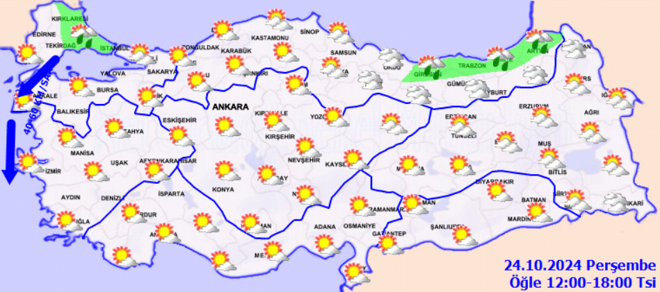 Meteoroloji Açıkladı 24 Ekim 2024 Hava Durumu Raporu... (3)