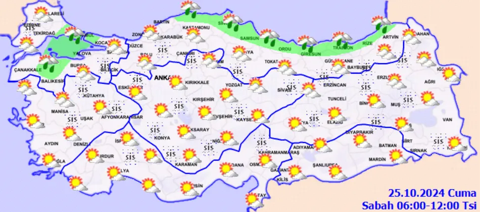 Meteoroloji Açıkladı 25 Ekim 2024 Hava Durumu Raporu... (2)