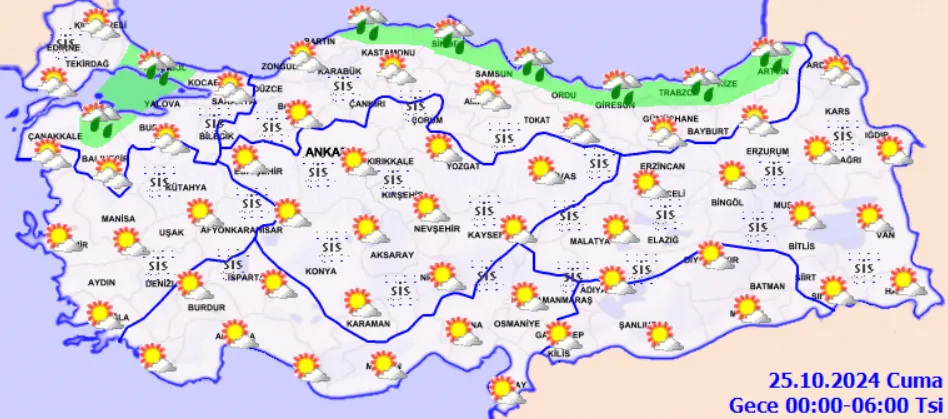 Meteoroloji Açıkladı 25 Ekim 2024 Hava Durumu Raporu... (3)