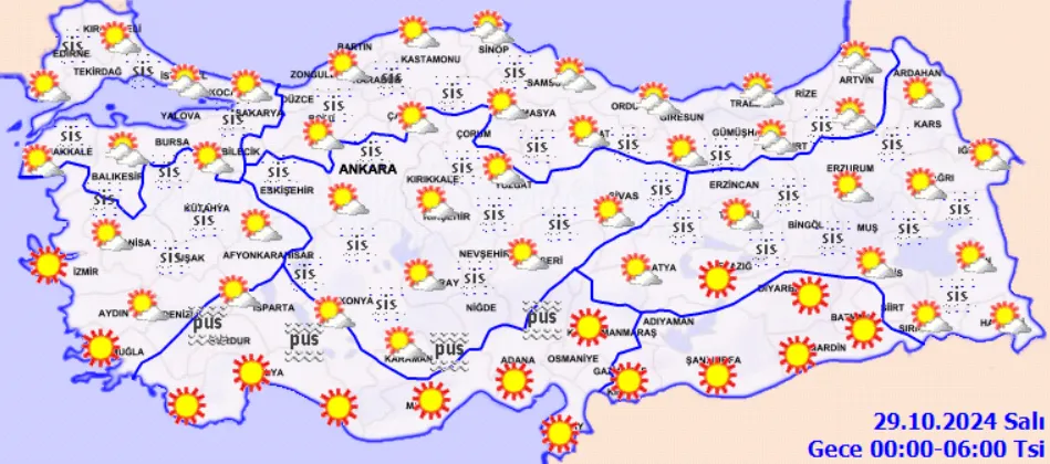 Meteoroloji Açıkladı 29 Ekim 2024 Hava Durumu Raporu... (3)