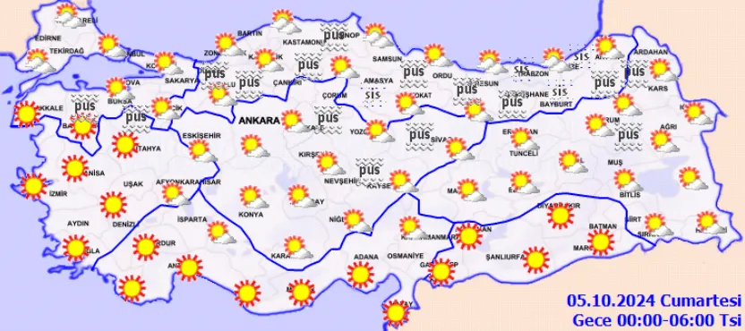 Meteoroloji Açıkladı 5 Ekim 2024 Hava Durumu Raporu... (2)