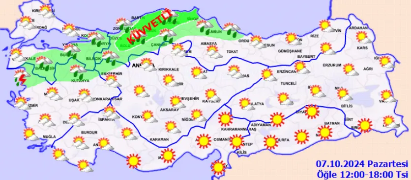 Meteoroloji Uyardı Kuvvetli Yağış Geldi! (2)