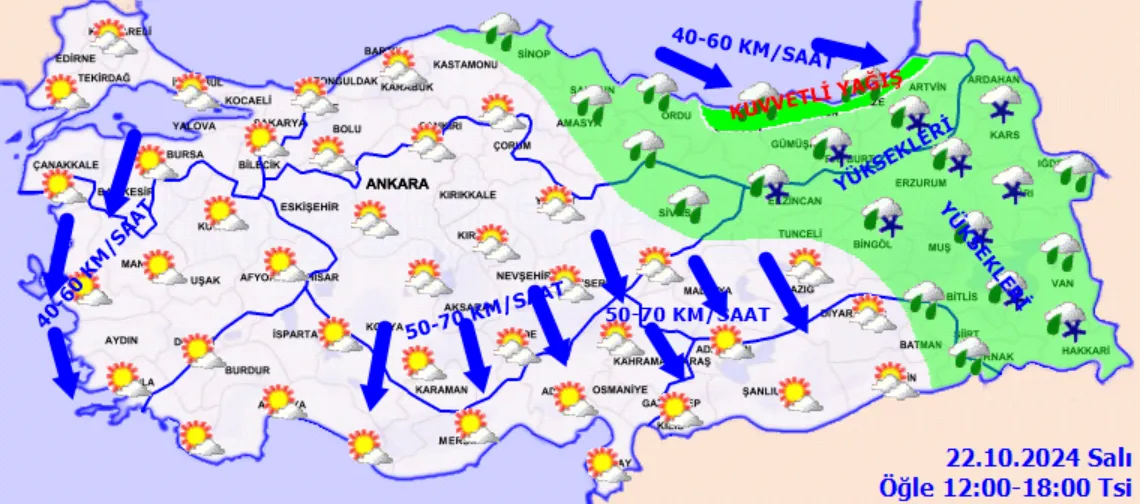 Meteoroloji’den Kritik Uyarı! Kuvvetli Yağış Ve Şiddetli Rüzgar Geliyor (3)