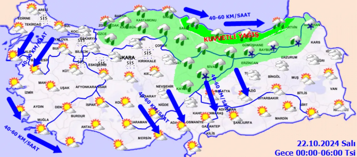 Meteoroloji’den Kritik Uyarı! Kuvvetli Yağış Ve Şiddetli Rüzgar Geliyor