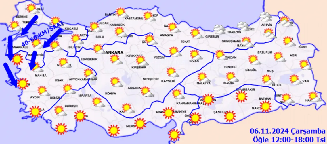 Meteoroloji Açıkladı 6 Kasım 2024 Hava Durumu Raporu... (4)