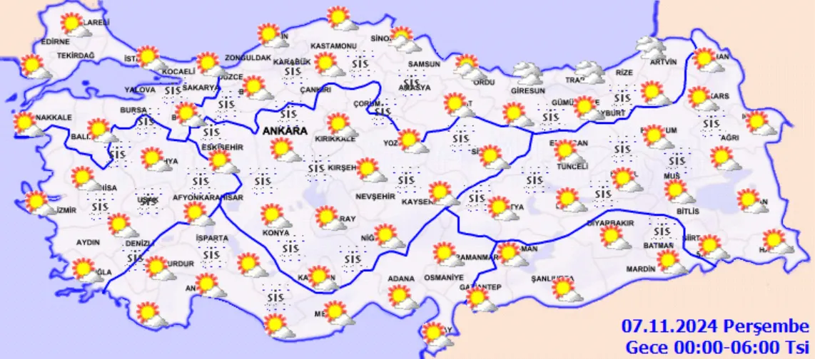 Meteoroloji Açıkladı 7 Kasım 2024 Hava Durumu Raporu... (2)