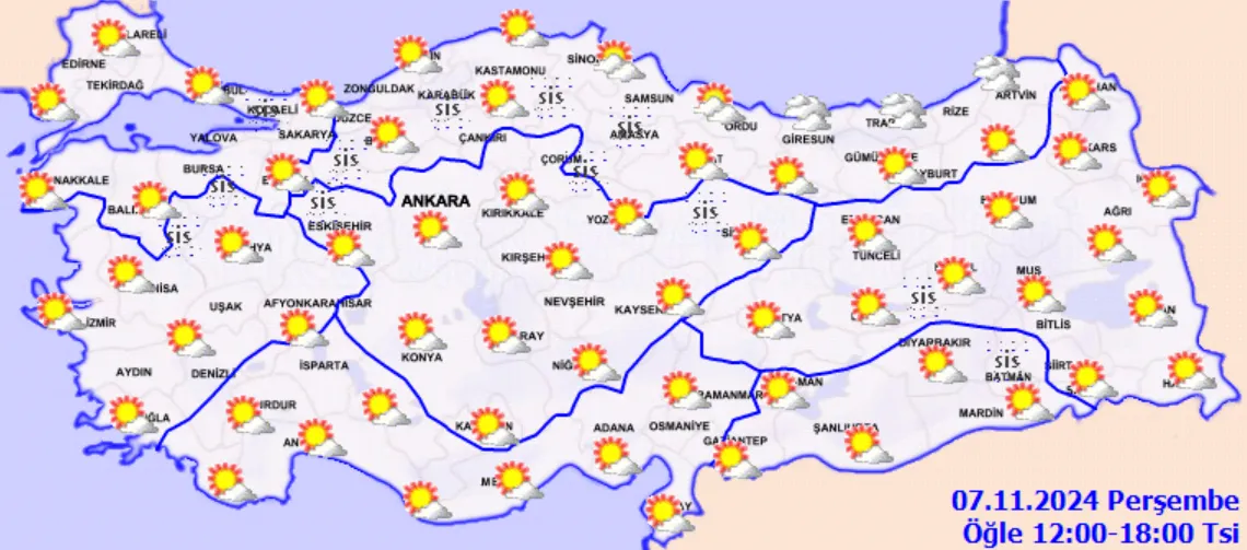 Meteoroloji Açıkladı 8 Kasım 2024 Hava Durumu Raporu... (3)