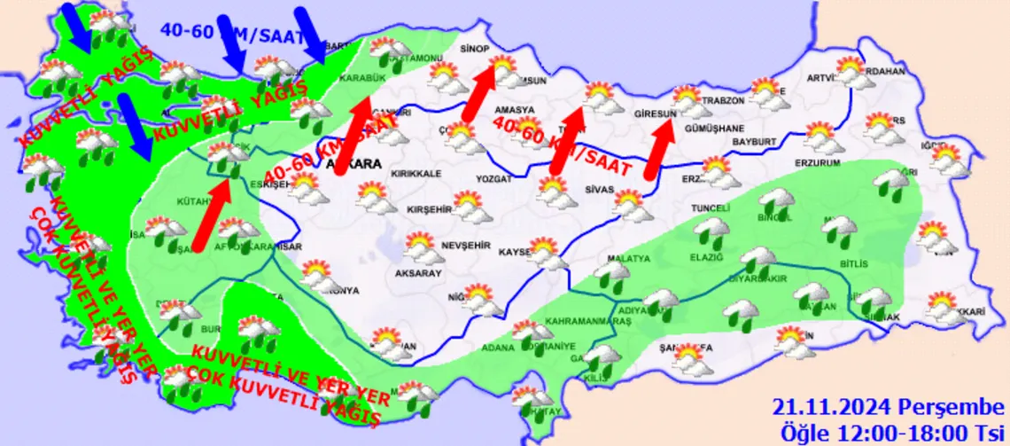 Meteoroloji Peş Peşe Uyardı! Fırtına Ve Sağanak Tüm Yurdu Etkisi Altına Aldı! (4)