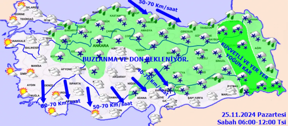 Meteoroloji Uyardı 25 İle Sarı, 13 İle Turuncu Kodlu Alarm Verildi! (3)