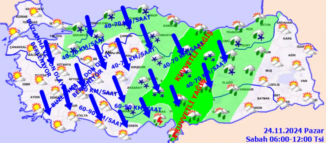 Meteoroloji Uyardı Yoğun Kar Bekleniyor! (4)