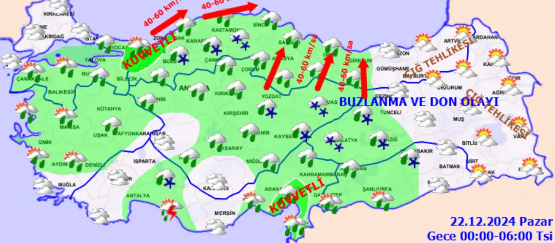 18 İlçe İçin Kuvvetli Yağış Uyarısı! (4)