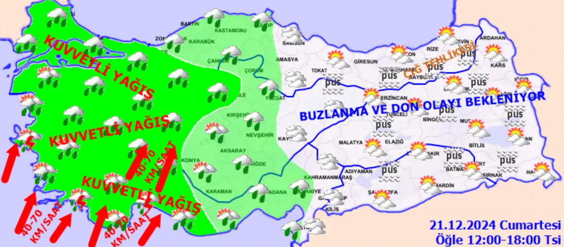 Hafta Sonu Planı Yapanlar Dikkat Yağmur, Kar Ve Fırtına Bir Arada! (1)