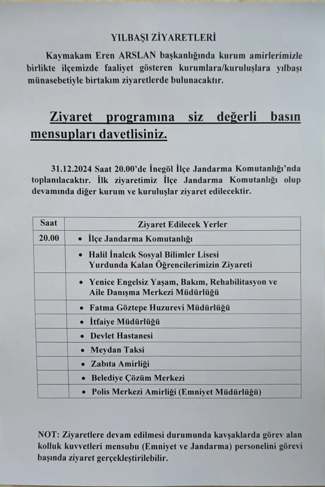 Kaymakam Eren Arslan’dan İnegöl’de Yeni Yıl Ziyaretleri (6)