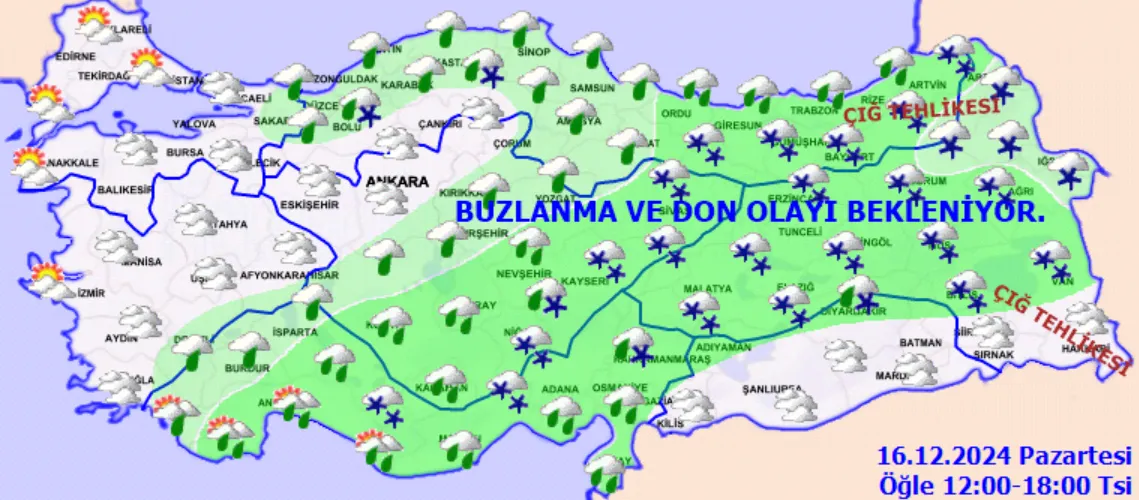 Meteoroloji Uyardı Buzlanma Ve Don Bekleniyor! (3)