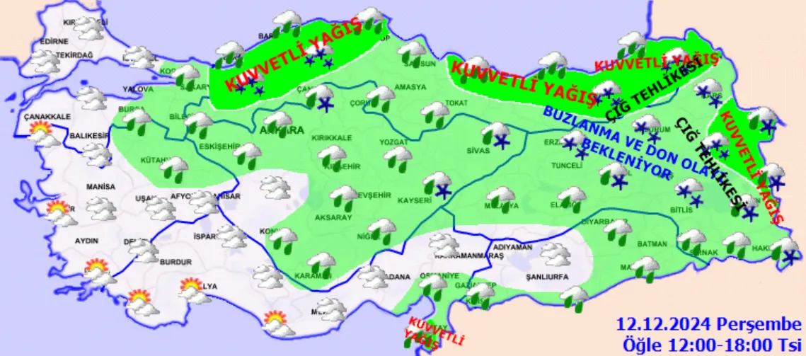 Meteoroloji Uyardı Kar, Çığ Ve Sağanak Birlikte Geliyor! (1)