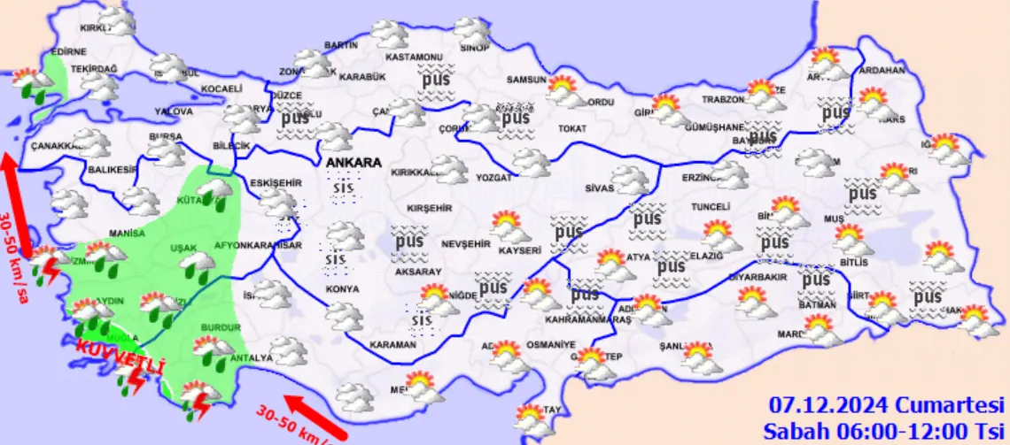 Meteoroloji'den Fırtına Ve Sağanak Uyarısı! (2)