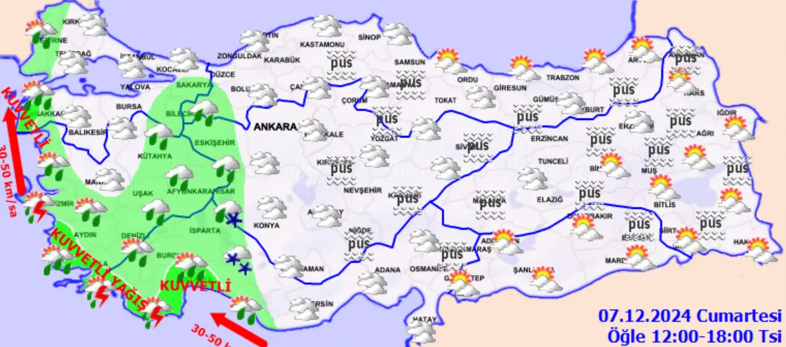 Meteoroloji'den Fırtına Ve Sağanak Uyarısı! (3)