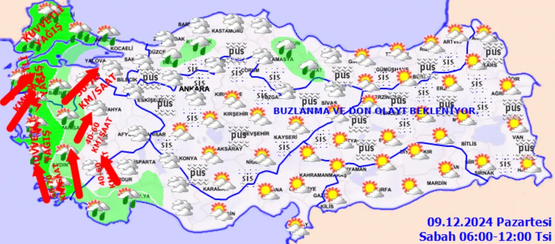 Meteoroloji'den Kuvvetli Yağış Ve Rüzgar Uyarısı! (3)