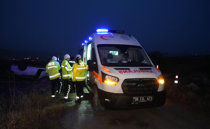 Elmadağ’da Feci Kaza 1 Kişi Hayatını Kaybetti, 4 Yaralı (2)