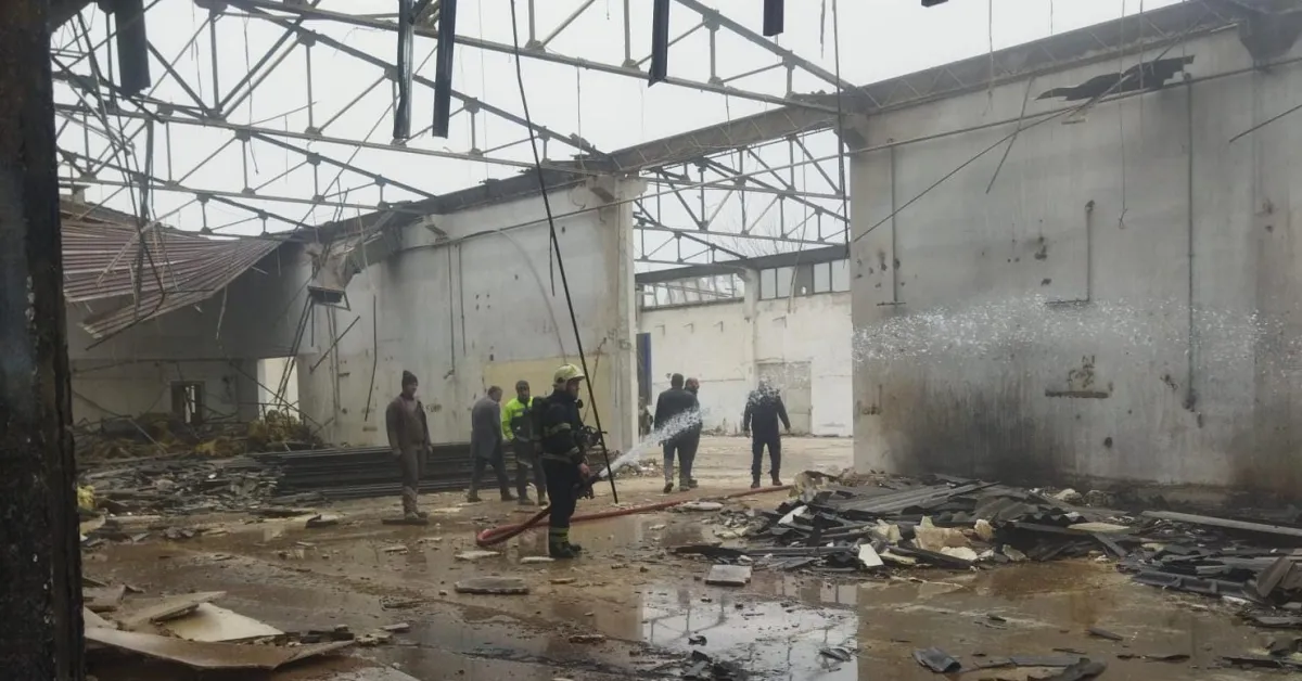 İnegöl Yangın Haberi, Fabrika Yangını, Itfaiye Müdahalesi