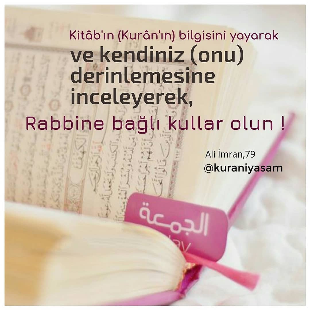 Ali Imran 079 Gençgazete Bir Ayet Günün Ayeti Gg