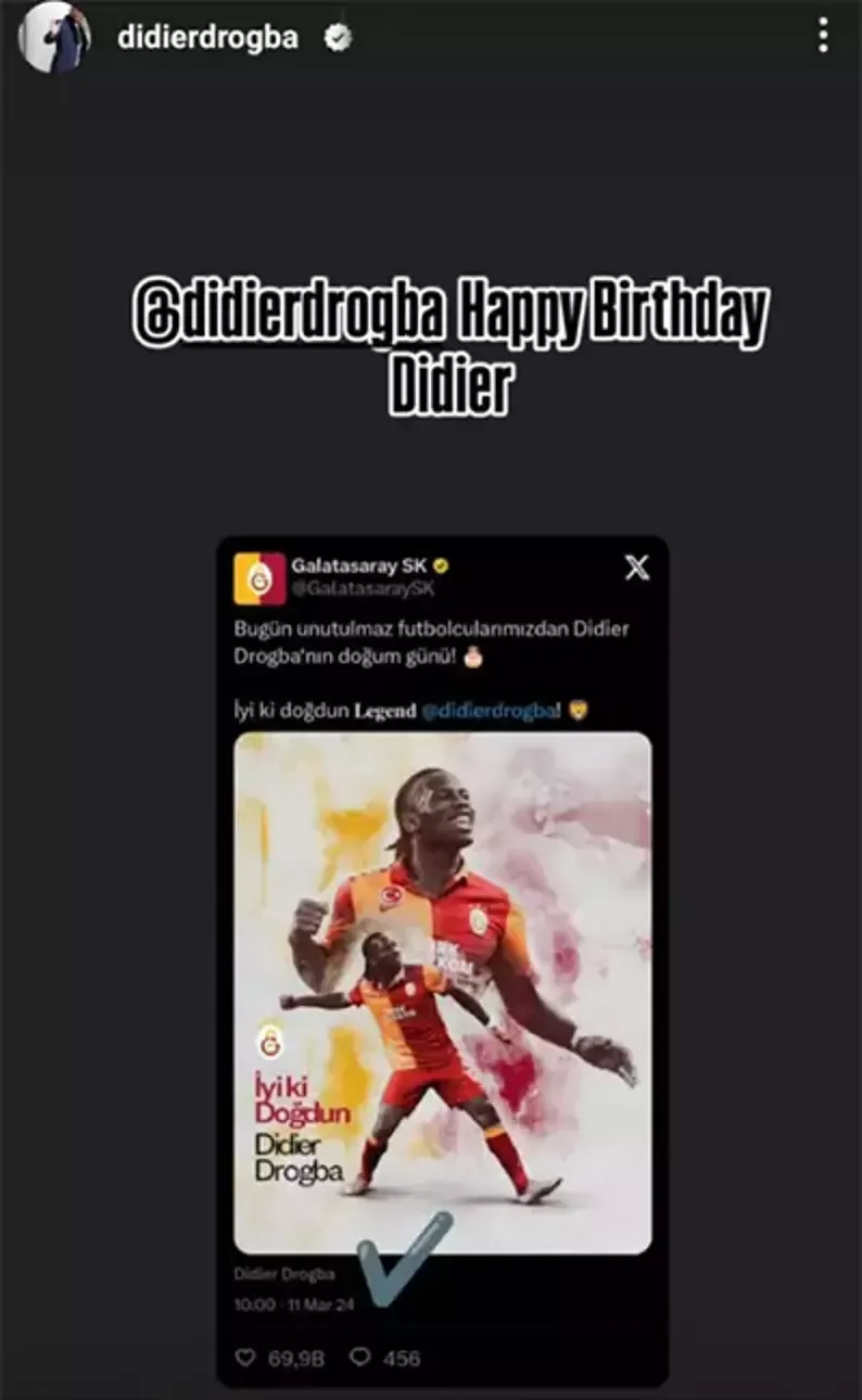 Galatasaray Drogba’ya Rest Çekti! Drogba Olay Yaratan Mesajı Patlattı! (1)
