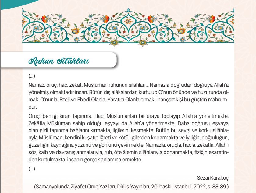 Gencgazete Ramazan Günlüğü, Ramazan Yazıları, Ramazan Takvimi 09 Mart 2025 (11)