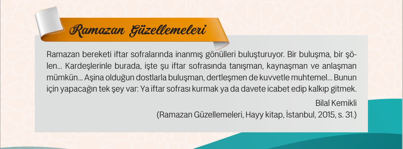 Gençgazete Ramazan Günlüğü, Ramazan Yazıları, Ramazan Takvimi (7)
