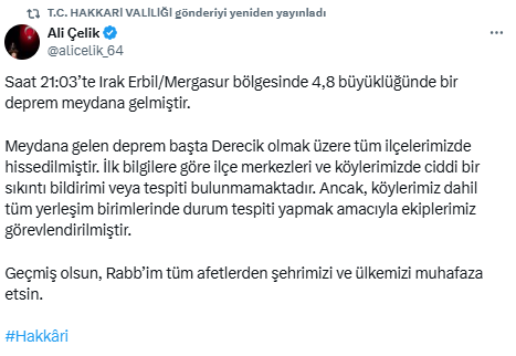 Hakkari’de Deprem Sonrası Okullar Tatil Edildi Mi