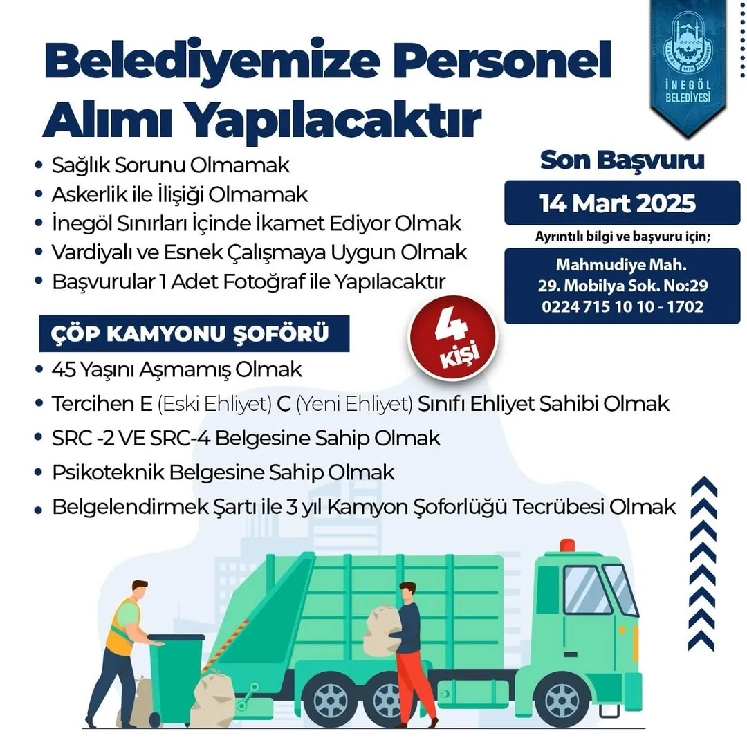 Temizlik İşleri Müdürlüğümüze Yeni Çalışma Arkadaşları Alacağız. Gencgazete