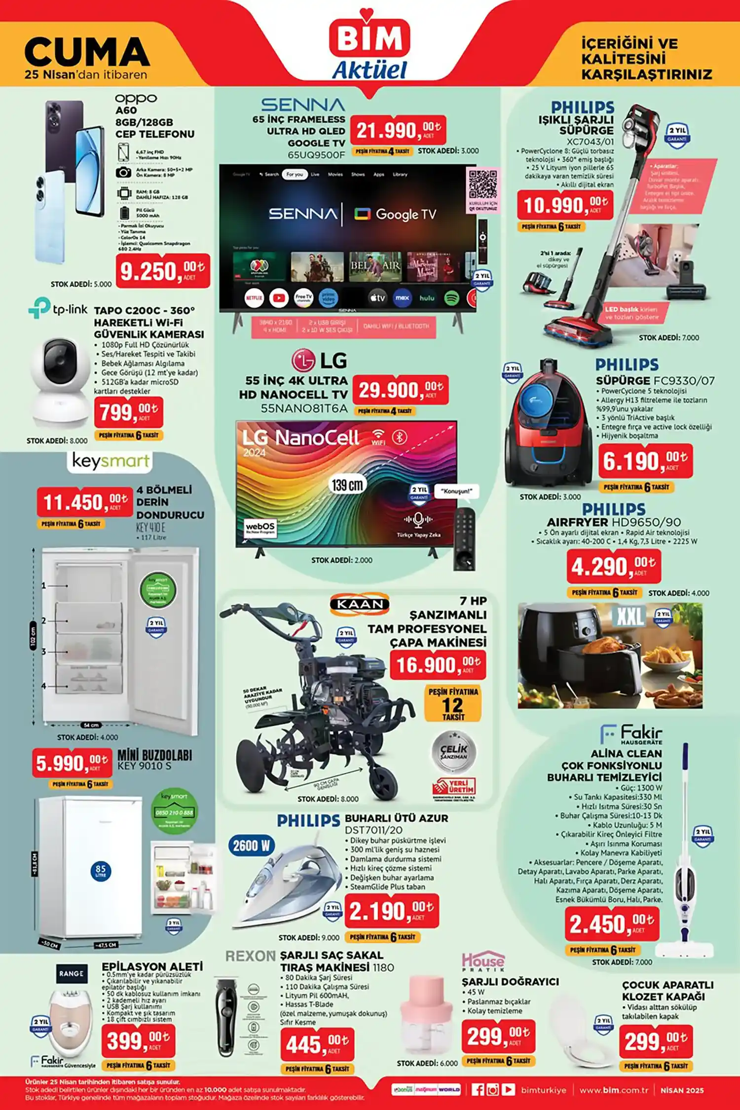 Genç Gazete Bi̇m 25 Nisan 2025 Aktüel Kataloğu Elektronikten Bebek Ürünlerine, Herkes İçin Kaçırılmayacak Fırsatlar!